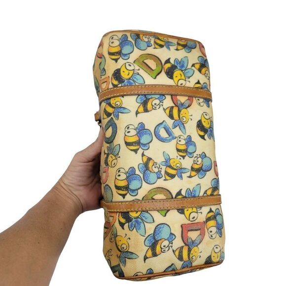 Vintage Dooney & Bourke Shoulder Bag Novelty Spelling Bumble Bee Whimsical - Picture 11 of 16